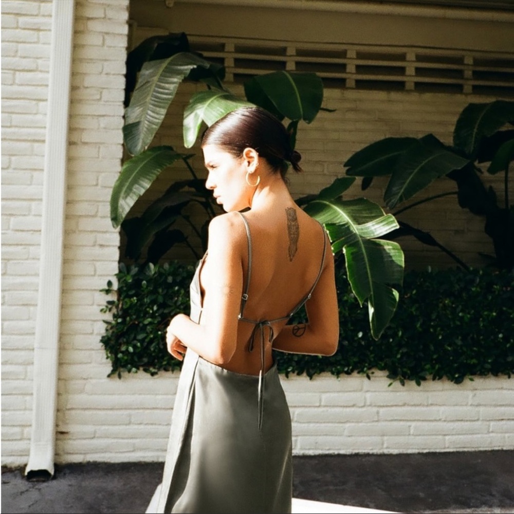 Satin Zara Dress 💚